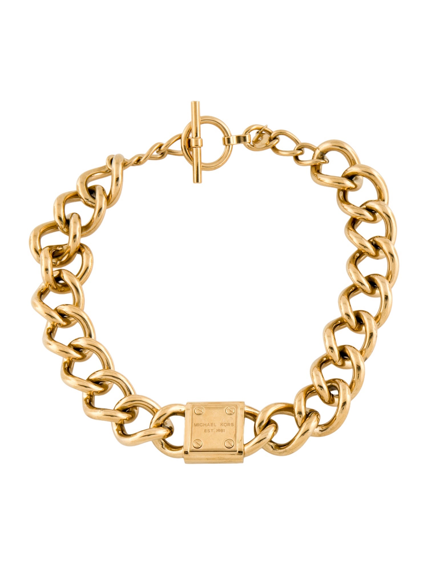 Michael Kors Chunky Toggle Link Necklace