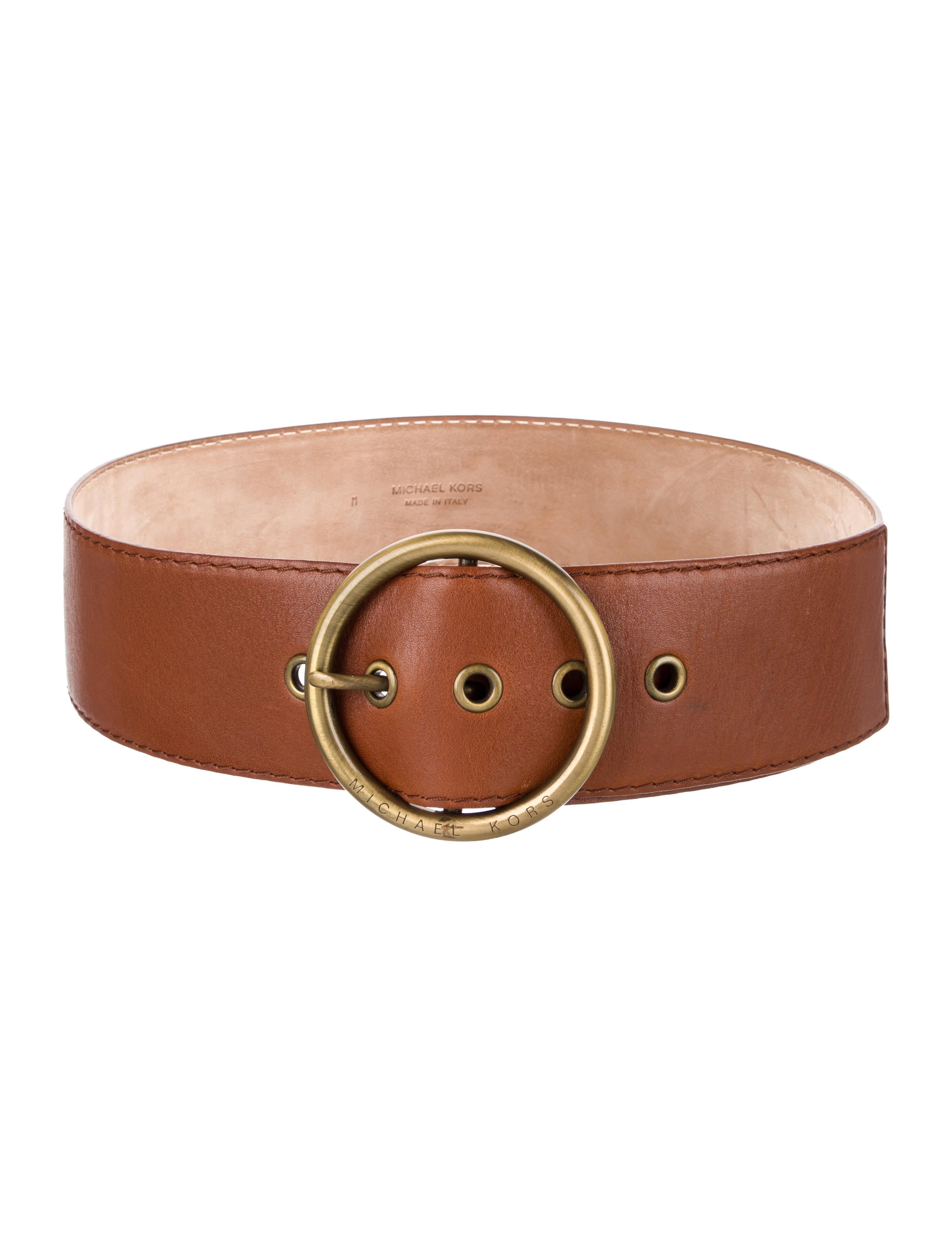 Michael Kors Wide Leather Belt