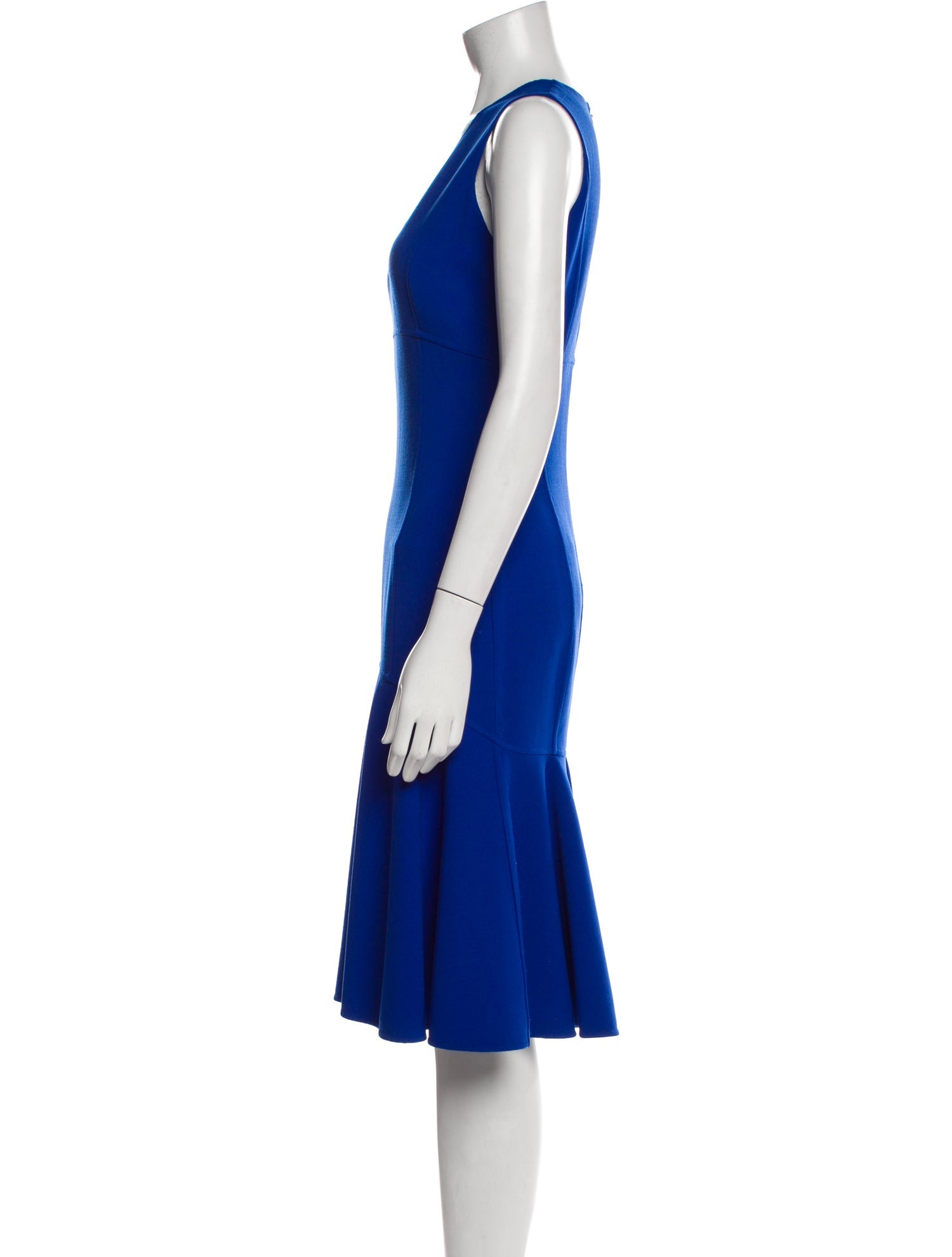 Michael Kors Virgin Wool Midi Length Dress