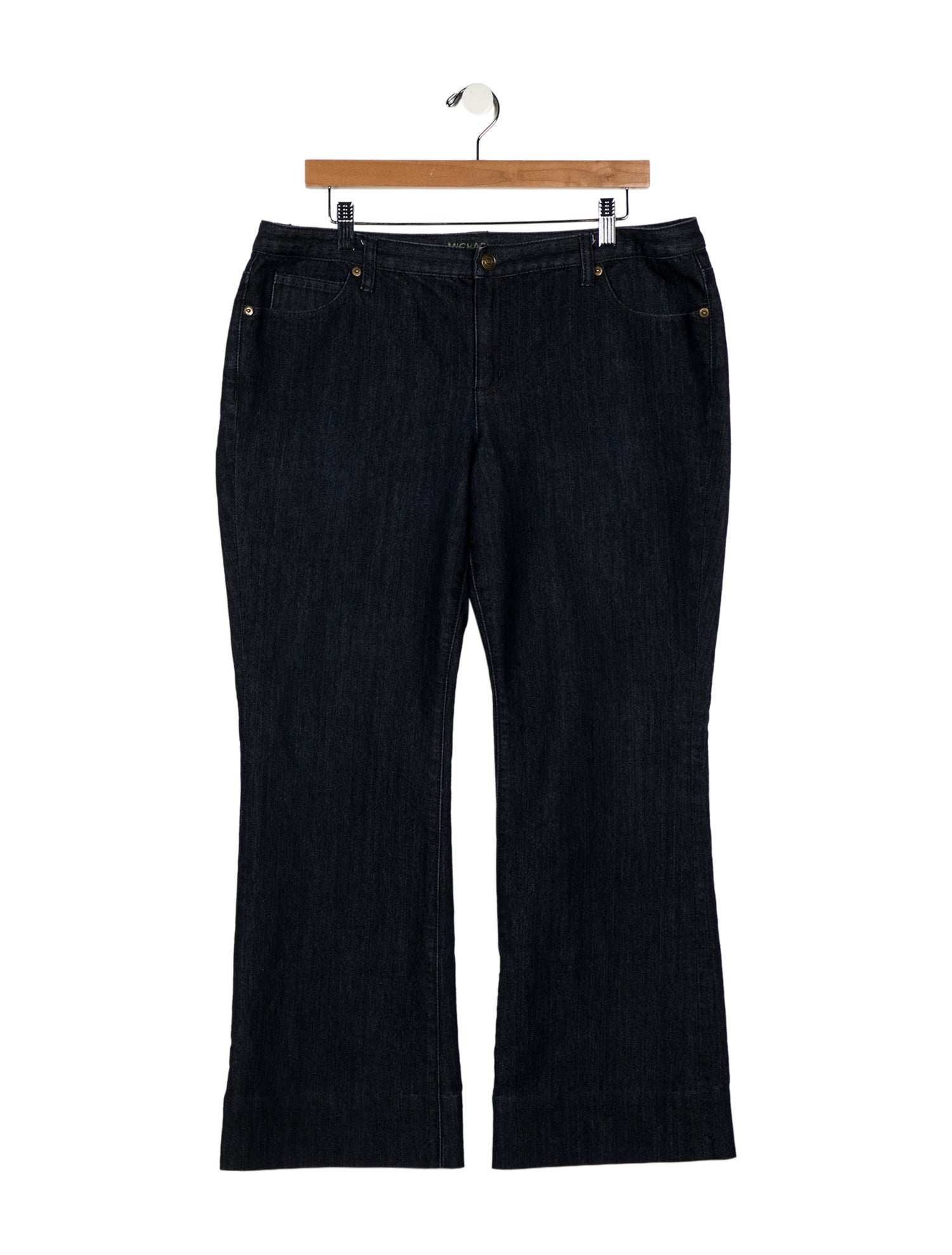 Michael Kors Mid-Rise Wide Leg Jeans