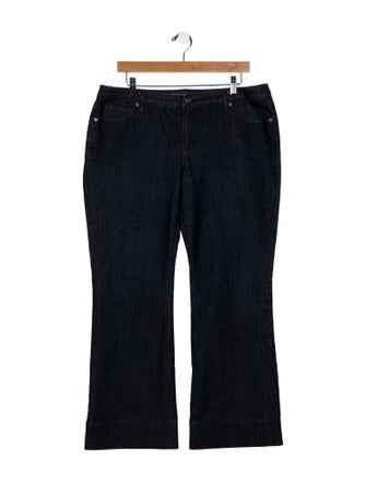 Michael Kors Mid-Rise Wide Leg Jeans