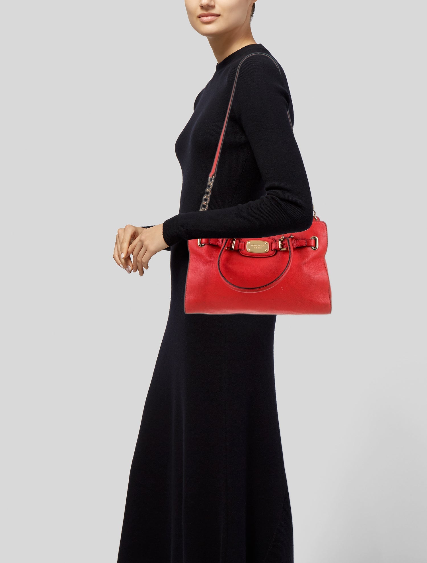 Michael Kors Leather Top Handle Bag