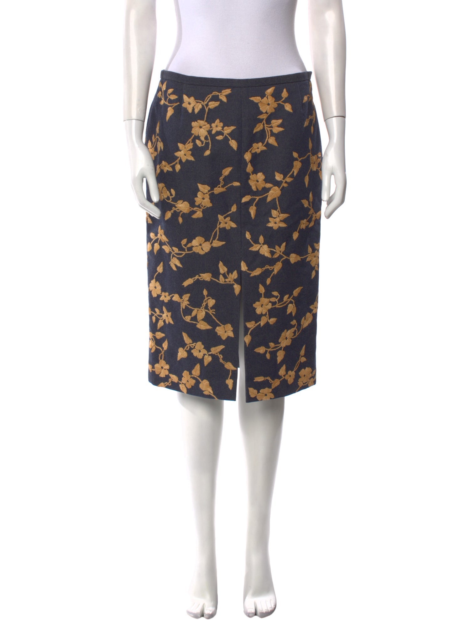 Michael Kors Floral Print Knee-Length Skirt