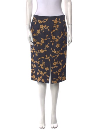 Michael Kors Floral Print Knee-Length Skirt