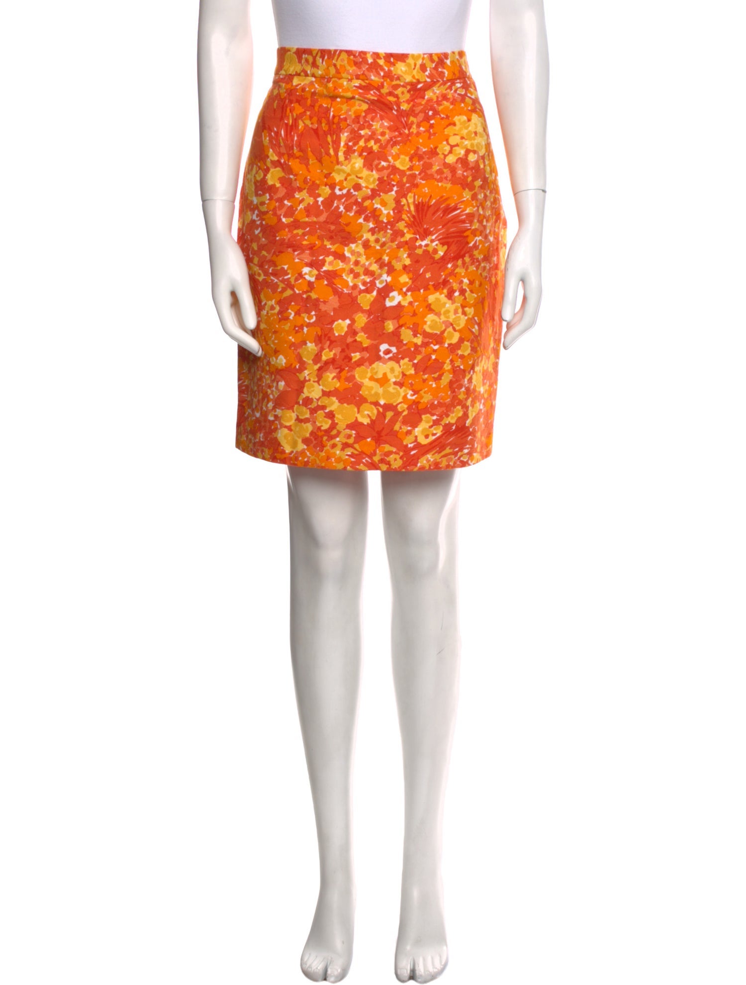 Michael Kors Floral Print Knee-Length Skirt