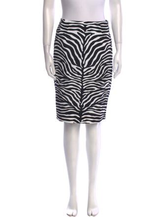 Michael Kors Animal Print Knee-Length Skirt