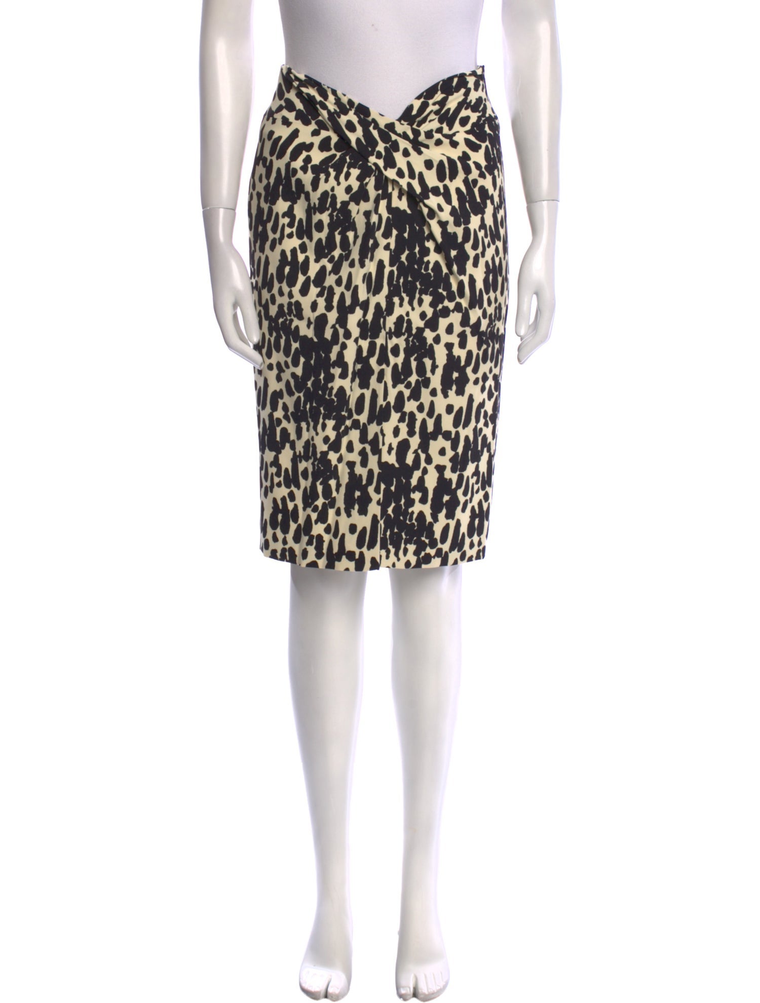 Michael Kors Animal Print Knee-Length Skirt