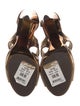 Michael Michael Kors Patent Leather Animal Print T-Strap Sandals