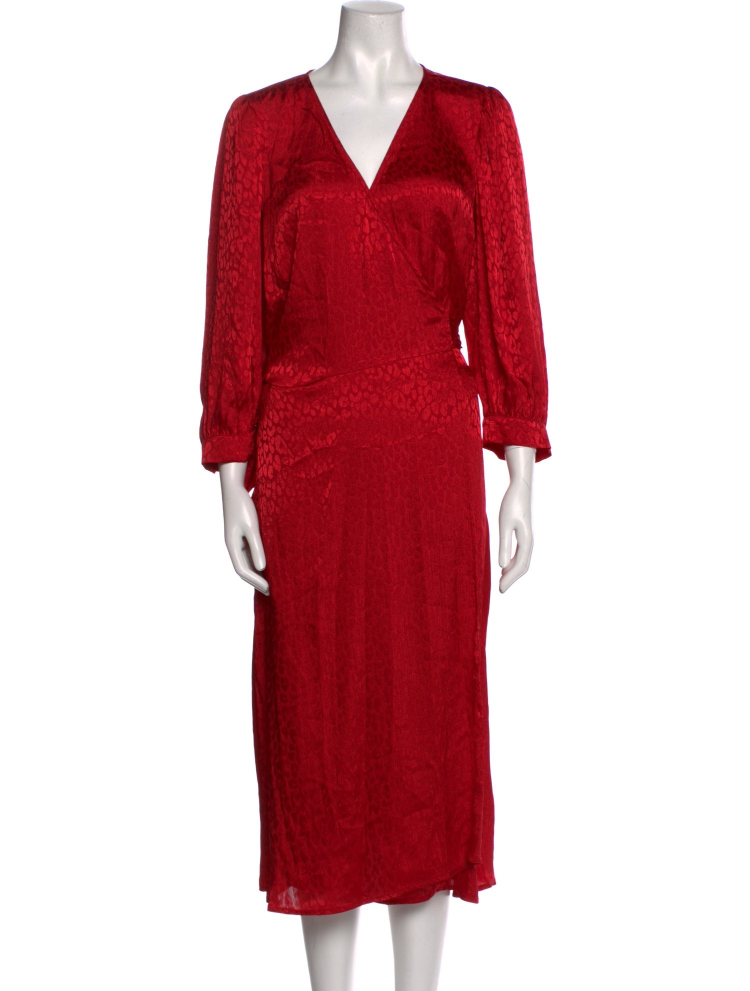 Michael Kors V-Neck Midi Length Dress