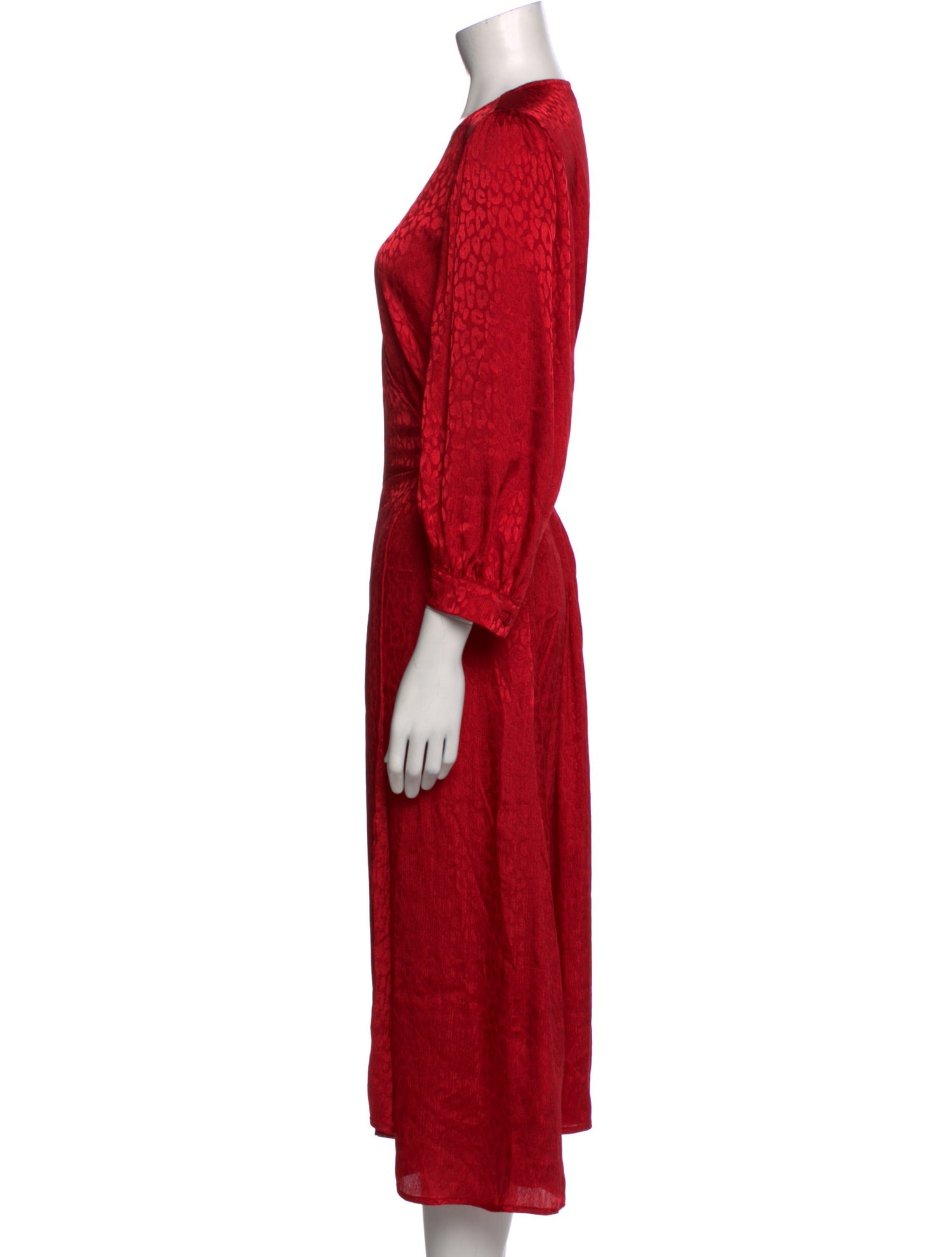 Michael Kors V-Neck Midi Length Dress