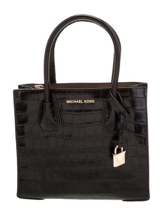Michael Kors Embossed Leather Top Handle Bag
