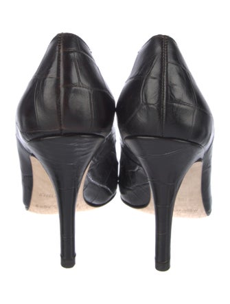 Michael Kors Quilted Pattern Leather Pumps