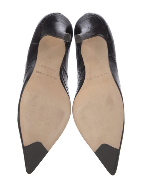 Michael Kors Quilted Pattern Leather Pumps