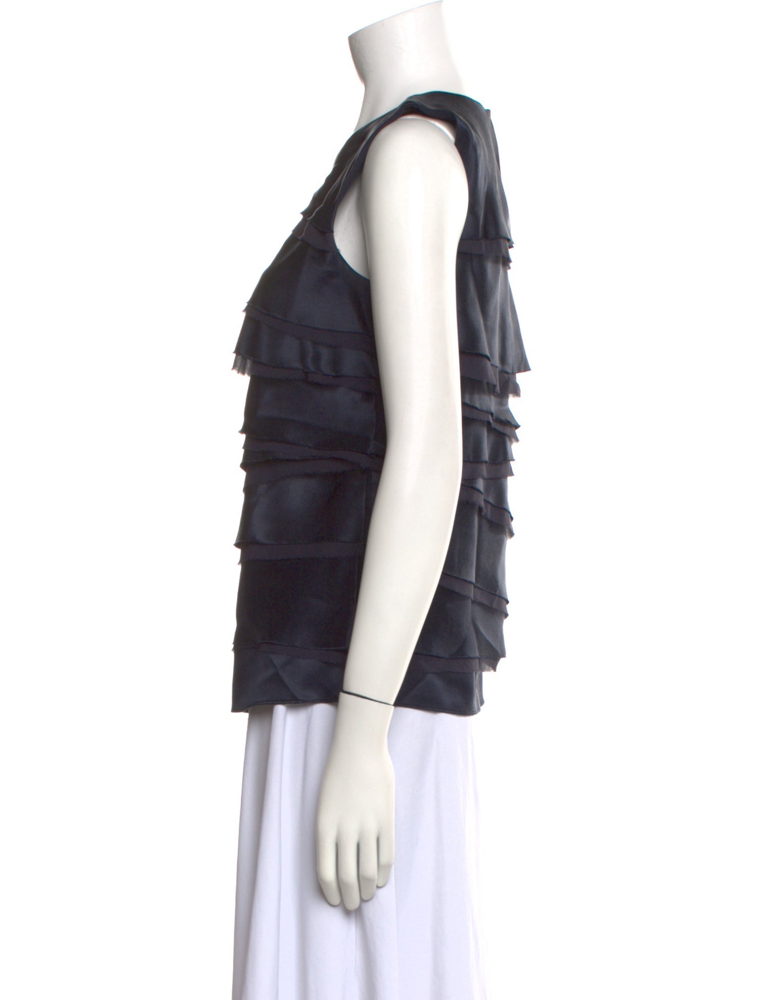 Michael Kors Silk Scoop Neck Top