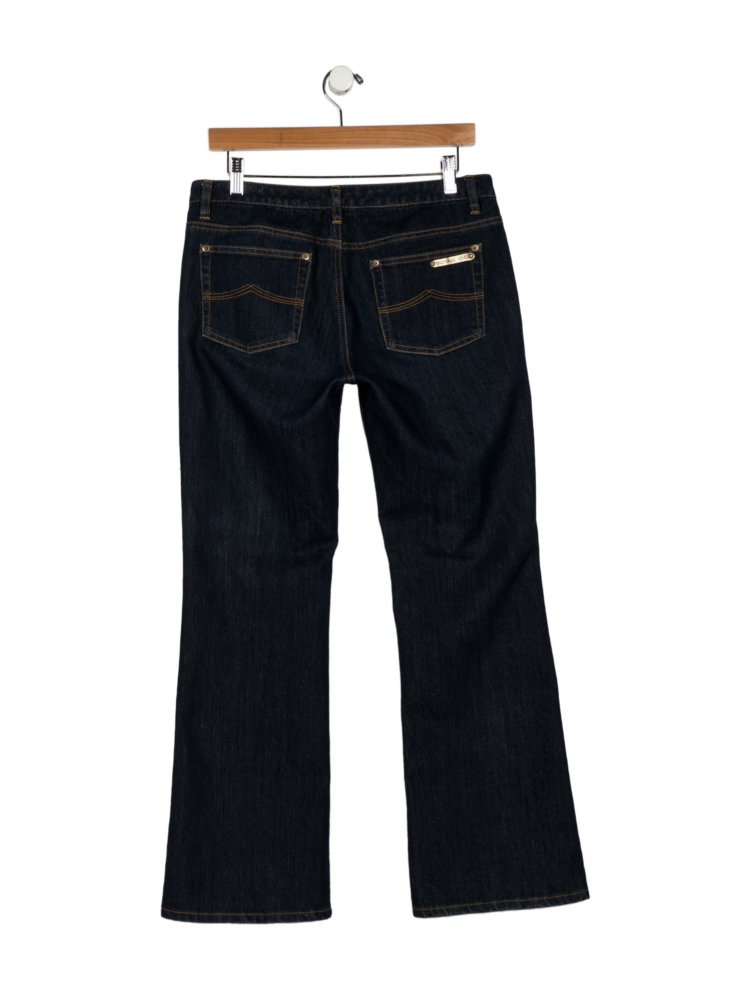 Michael Kors Mid-Rise Wide Leg Jeans