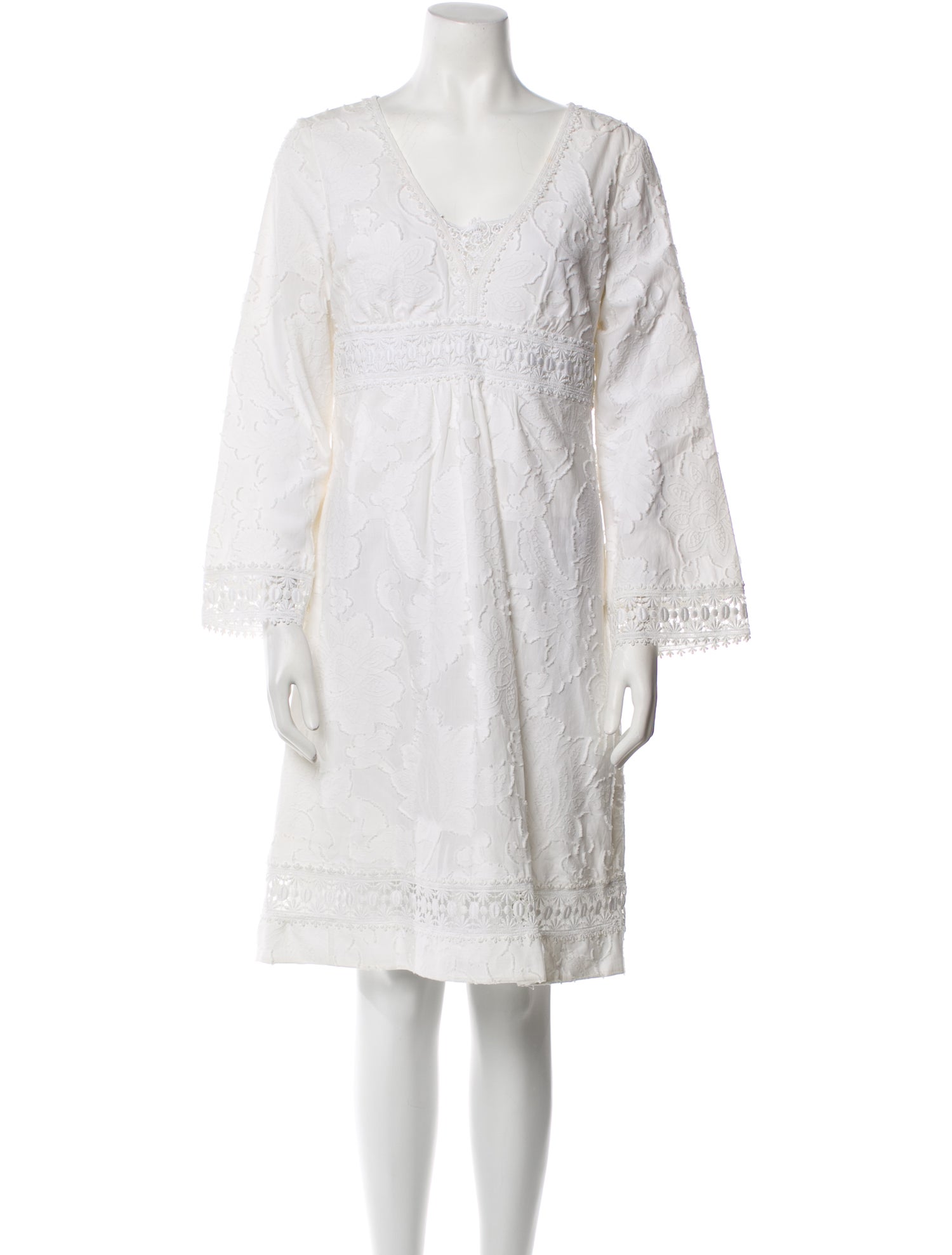 Michael Kors V-Neck Knee-Length Dress