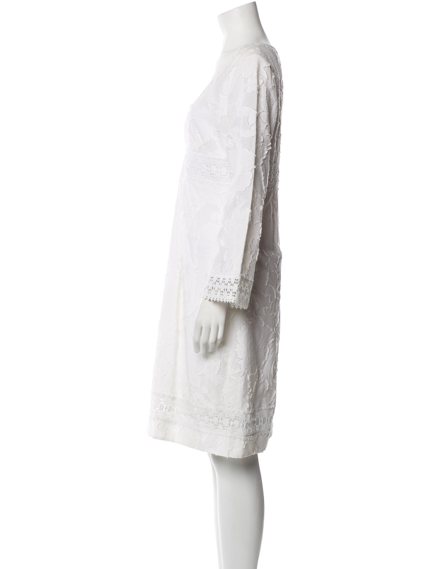 Michael Kors V-Neck Knee-Length Dress