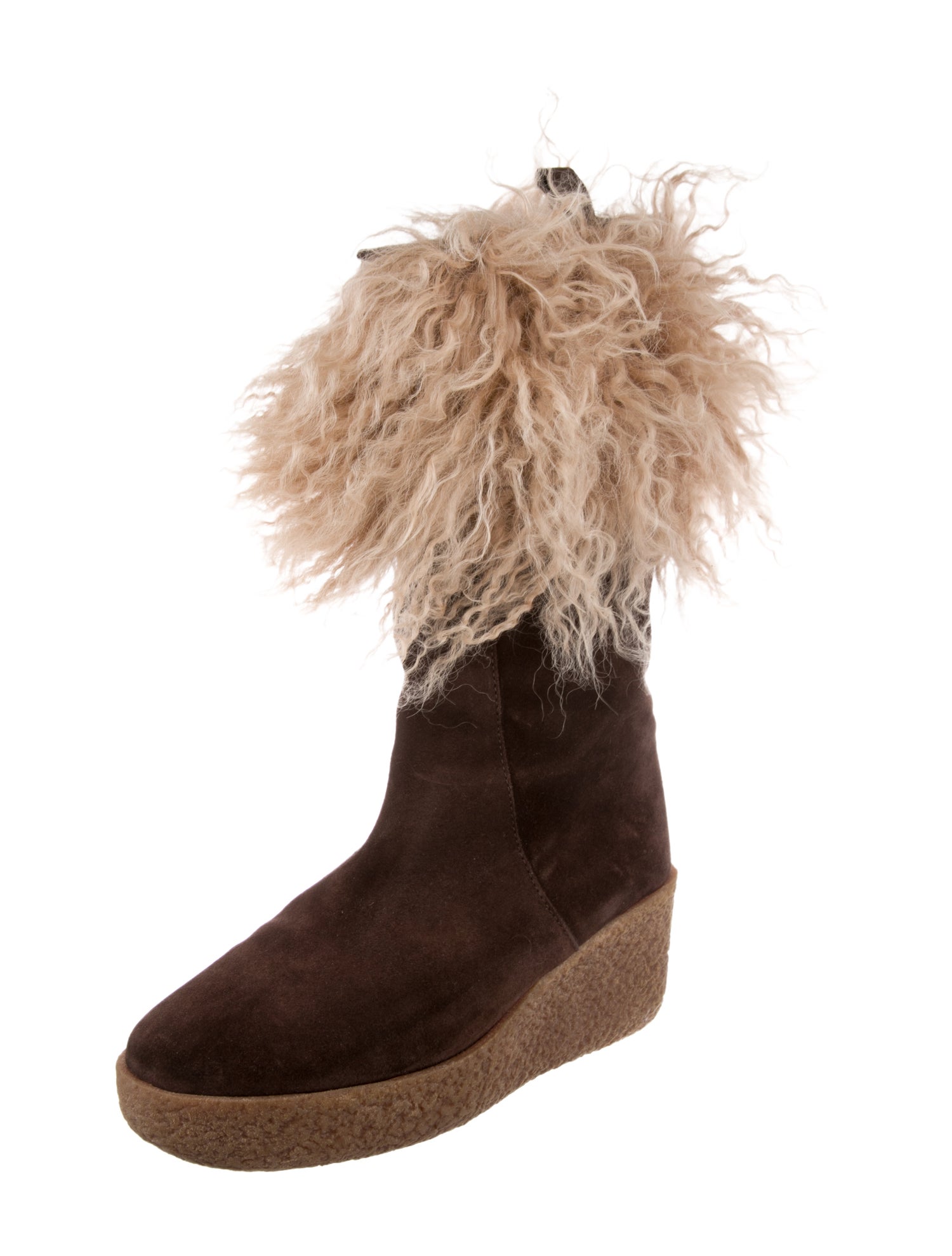 Michael Kors Suede Colorblock Pattern Boots