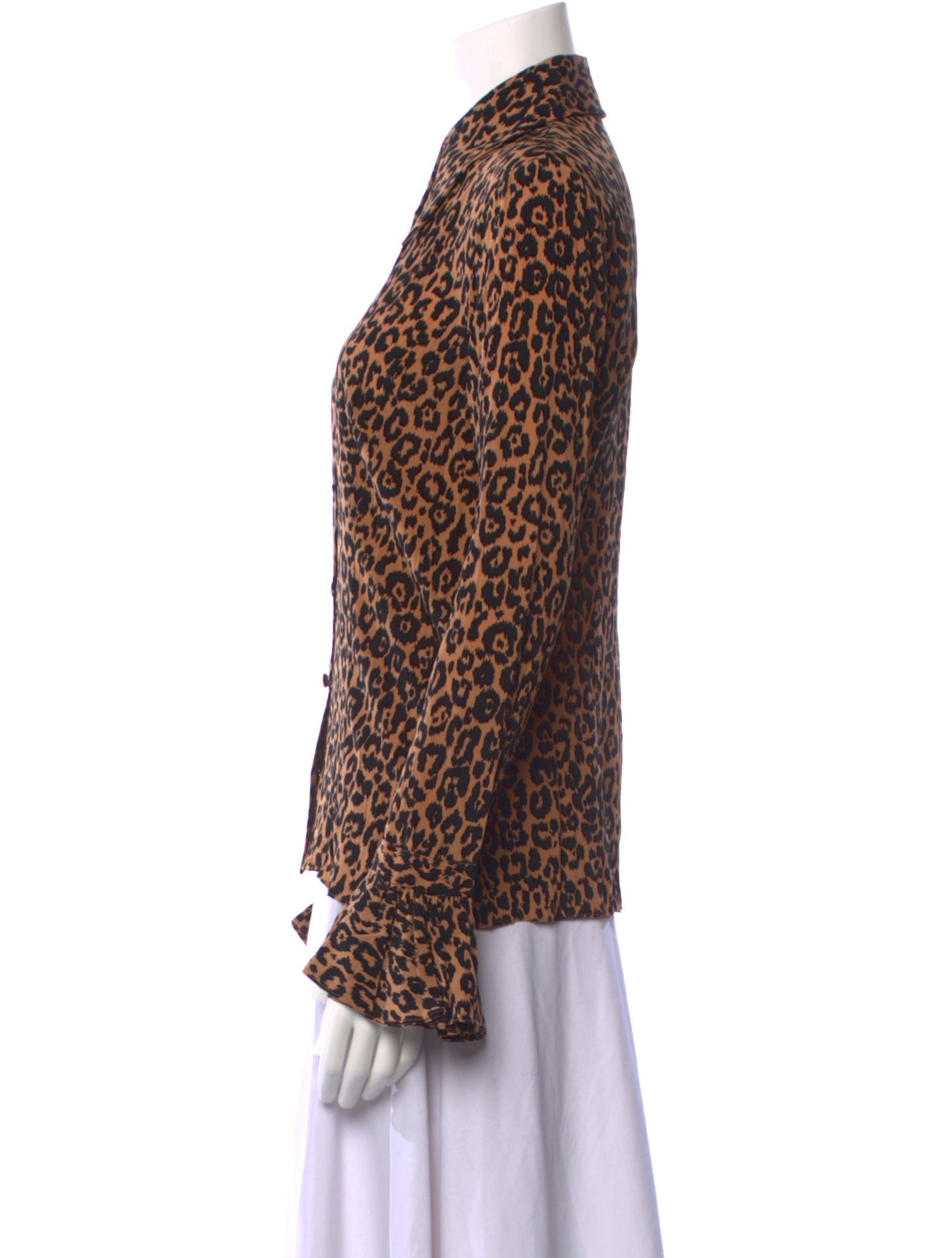 Michael Kors Silk Animal Print Blouse