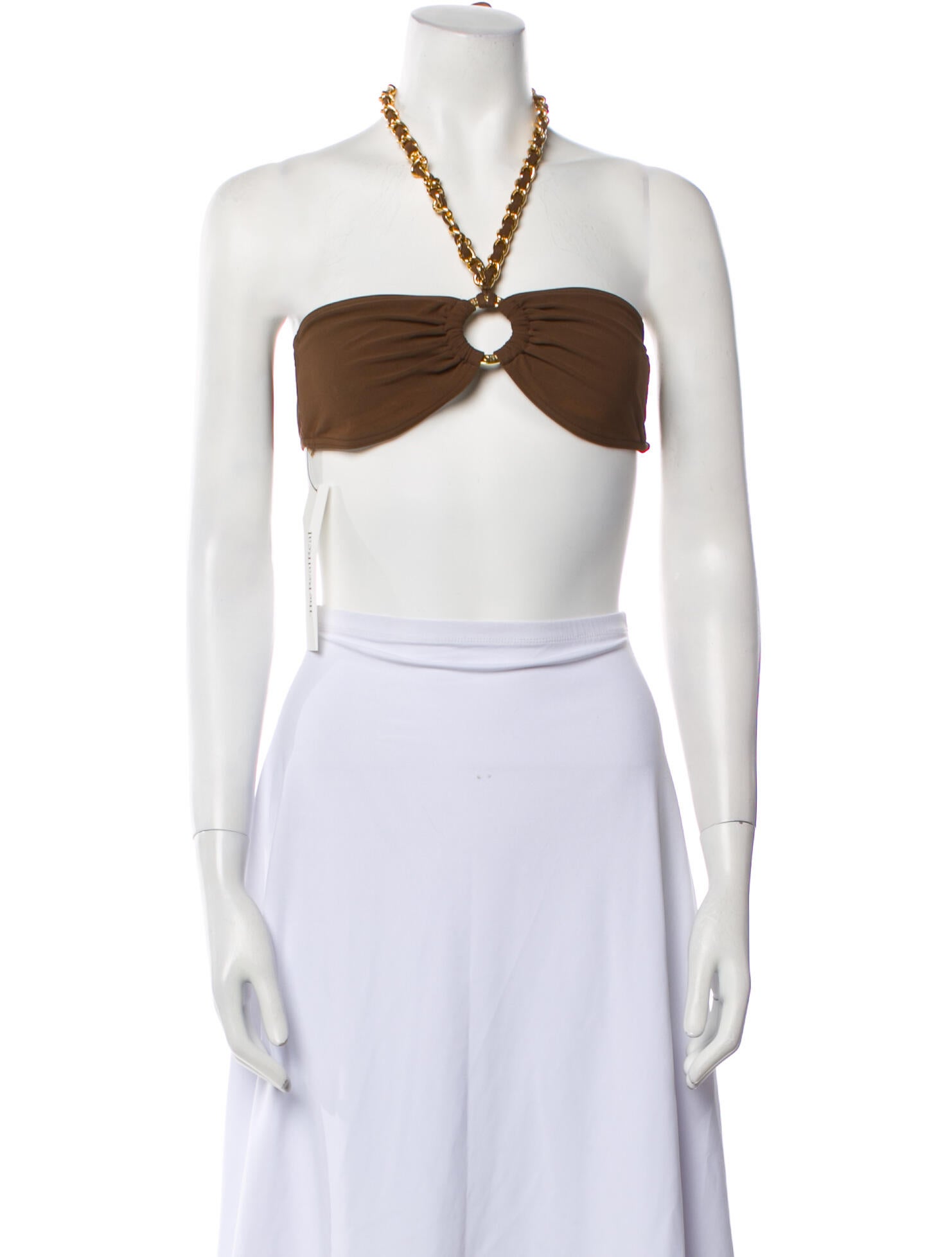 Michael Kors Nylon Halterneck Crop Top
