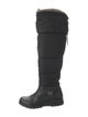 Michael Kors Nylon Faux Fur Trim Slouch Boots
