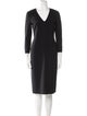 Michael Kors Wool Midi Length Dress