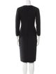 Michael Kors Wool Midi Length Dress