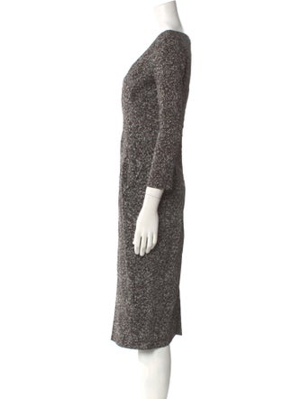 Michael Kors V-Neck Midi Length Dress