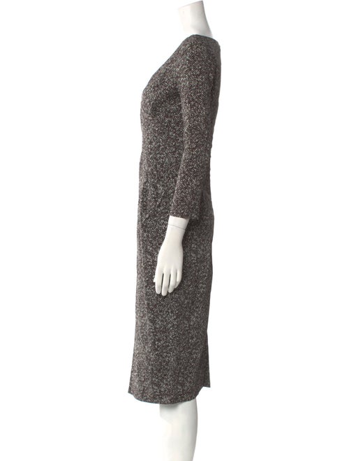 Michael Kors V-Neck Midi Length Dress