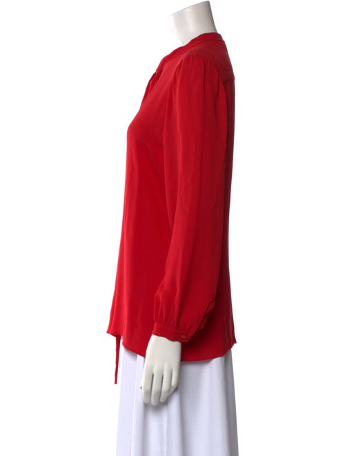 Michael Kors Silk Mock Neck Blouse
