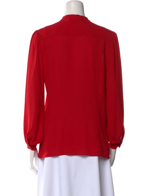 Michael Kors Silk Mock Neck Blouse