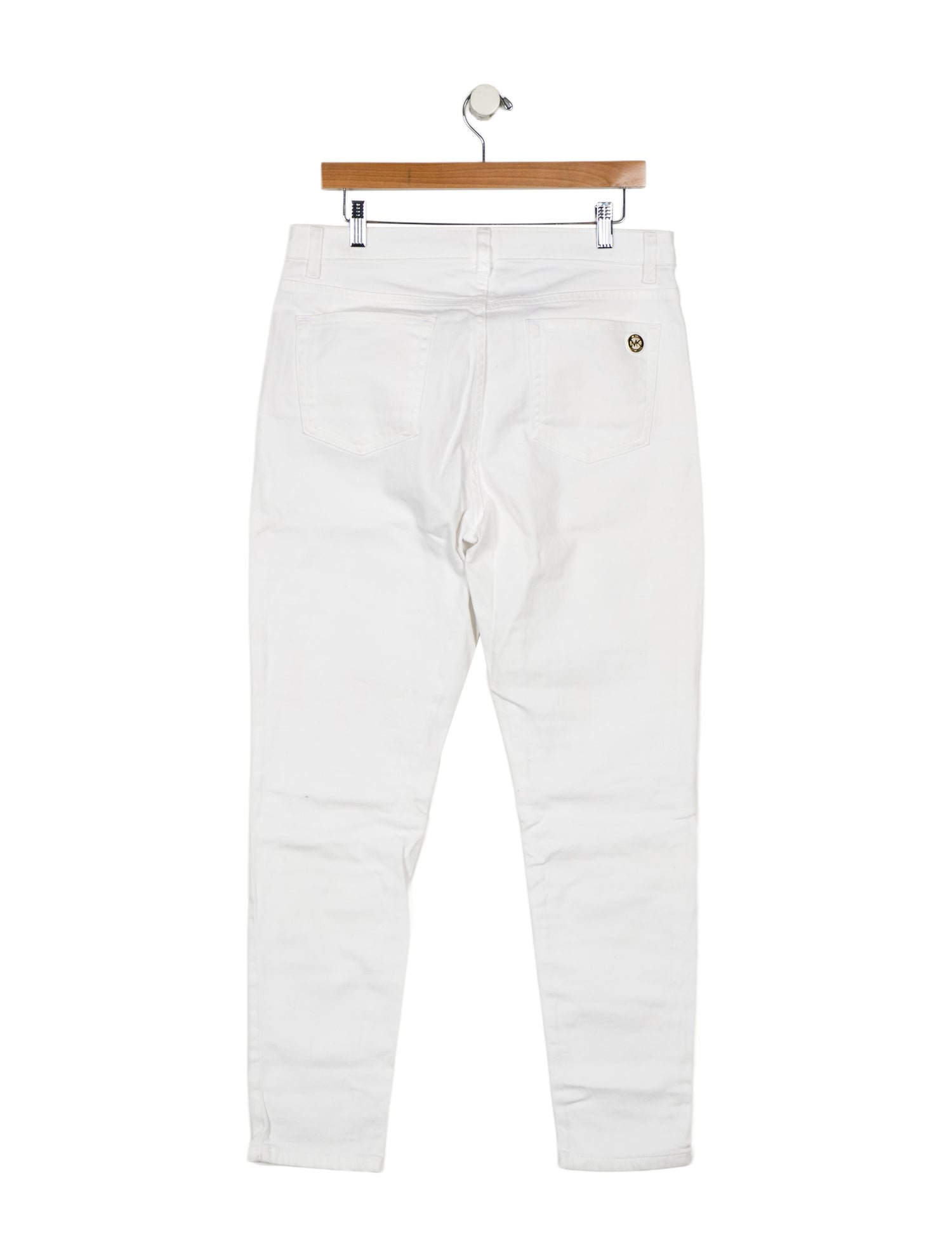 Michael Kors Mid-Rise Straight Leg Jeans