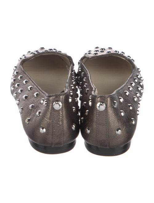 Michael Kors Leather Studded Accents Ballet Flats
