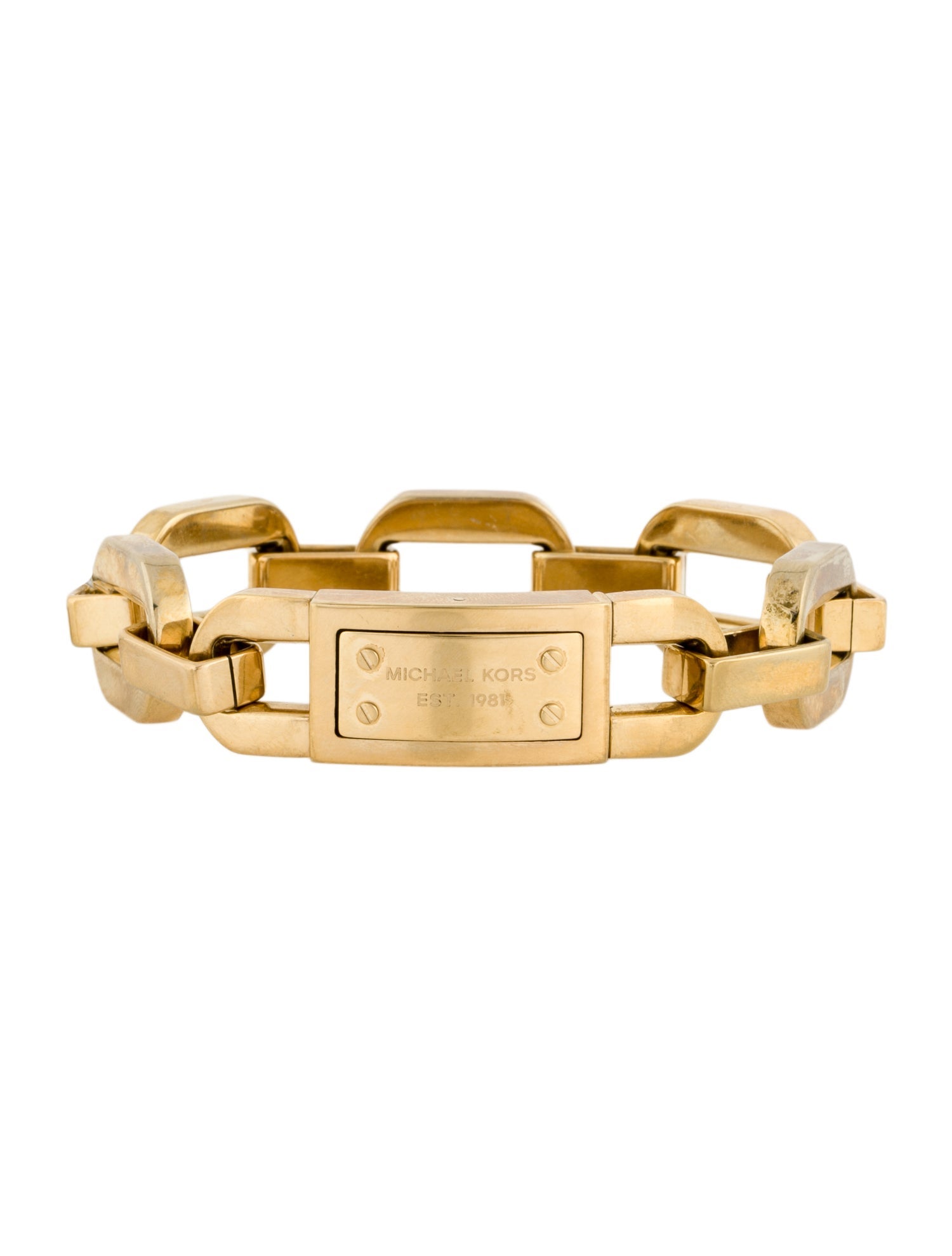 Michael Kors Plaque Logo Chunky Link Bracelet