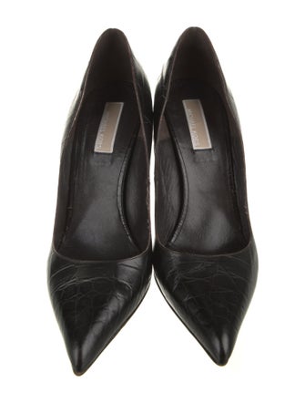 Michael Kors Quilted Pattern Leather Pumps