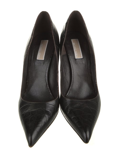 Michael Kors Quilted Pattern Leather Pumps