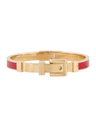 Michael Kors Enamel Buckle Hinged Bracelet