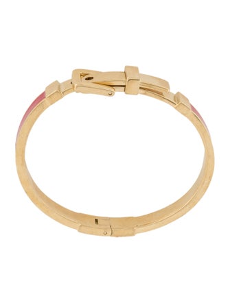 Michael Kors Enamel Buckle Hinged Bracelet