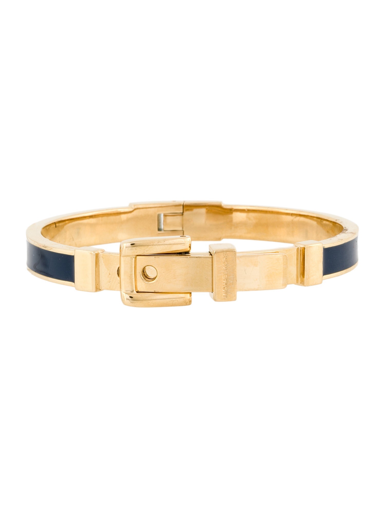 Michael Kors Enamel Buckle Hinged Bracelet