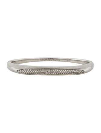 Michael Kors Crystal Pavé Hinged Bangle Bracelet