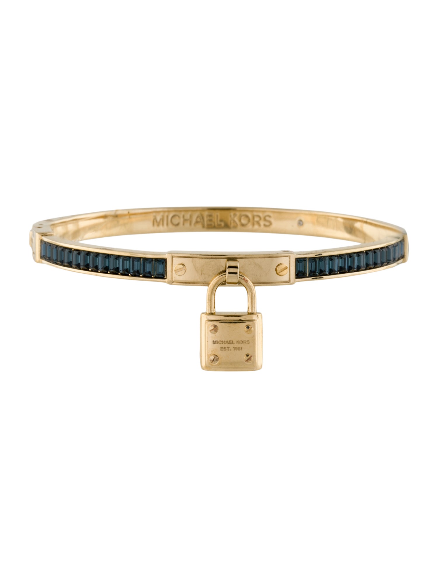 Michael Kors Crystal Lock Hinged Bracelet