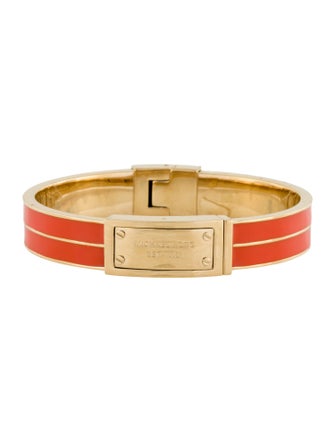 Michael Kors Enamel Hinge Bangle Bracelet