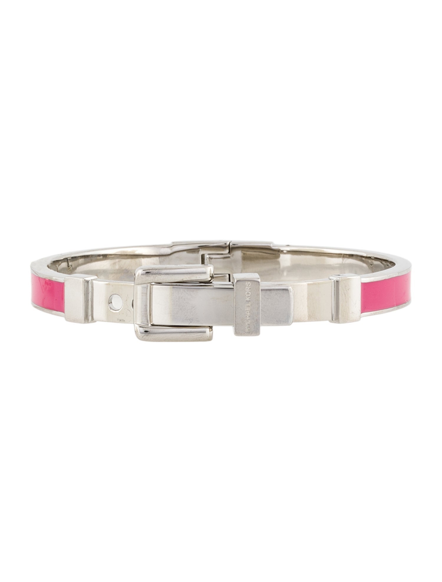 Michael Kors Enamel Buckle Hinged Bracelet