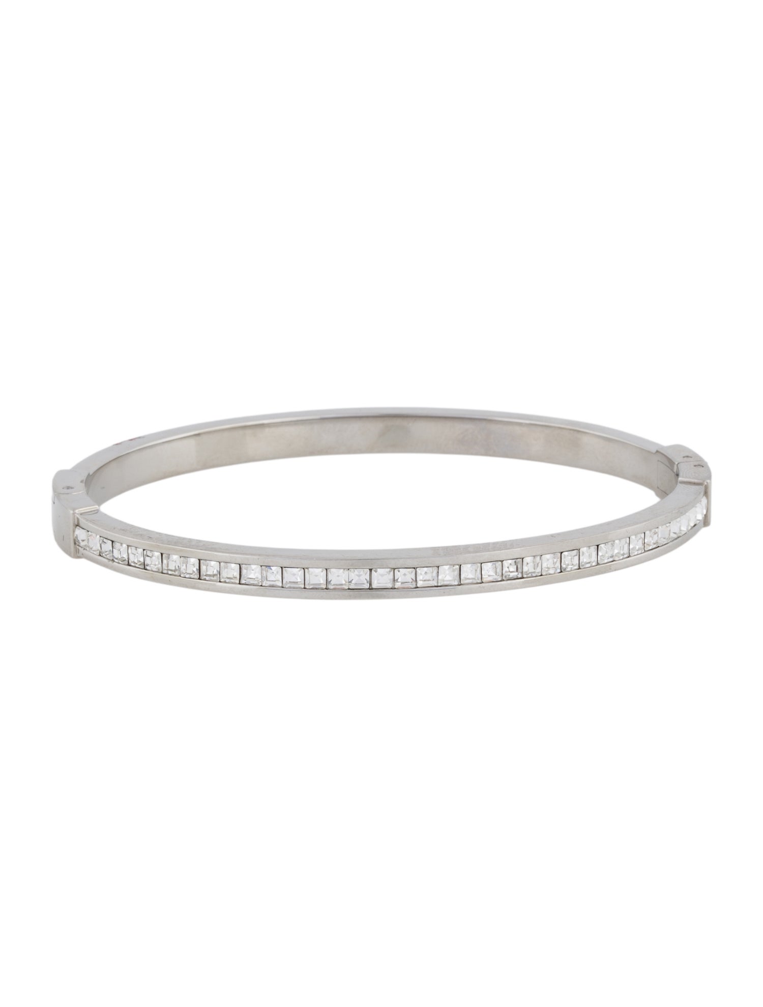Michael Kors Crystal Hinged Bangle Bracelet