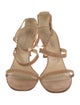 Michael Kors Leather Scalloped Accent Sandals