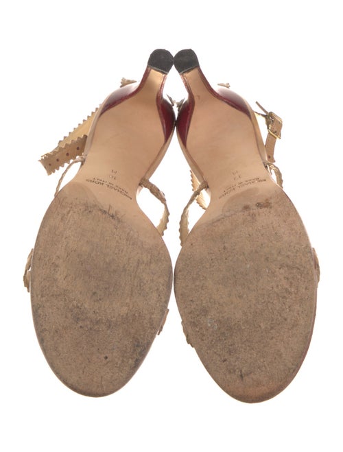 Michael Kors Leather Scalloped Accent Sandals