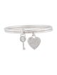 Michael Kors Crystal Heart & Key Bangle Bracelets
