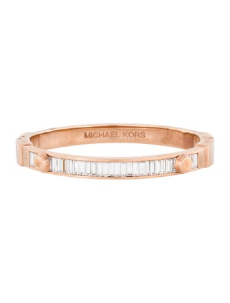 Michael Kors Crystal Hinged Bangle Bracelet