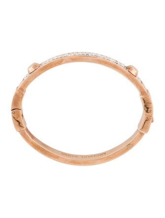 Michael Kors Crystal Hinged Bangle Bracelet