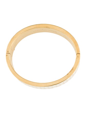 Michael Kors Enamel Logo Hinged Bangle Bracelet
